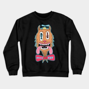 Psycho cat Crewneck Sweatshirt